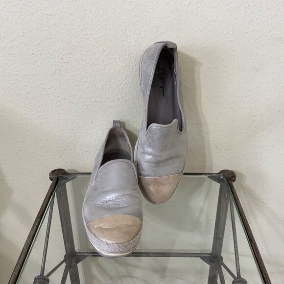 Paul Green Joaquin Espadrille in silver and gold metallic size 7 US/ 4.5 UK - Picture 1 of 11
